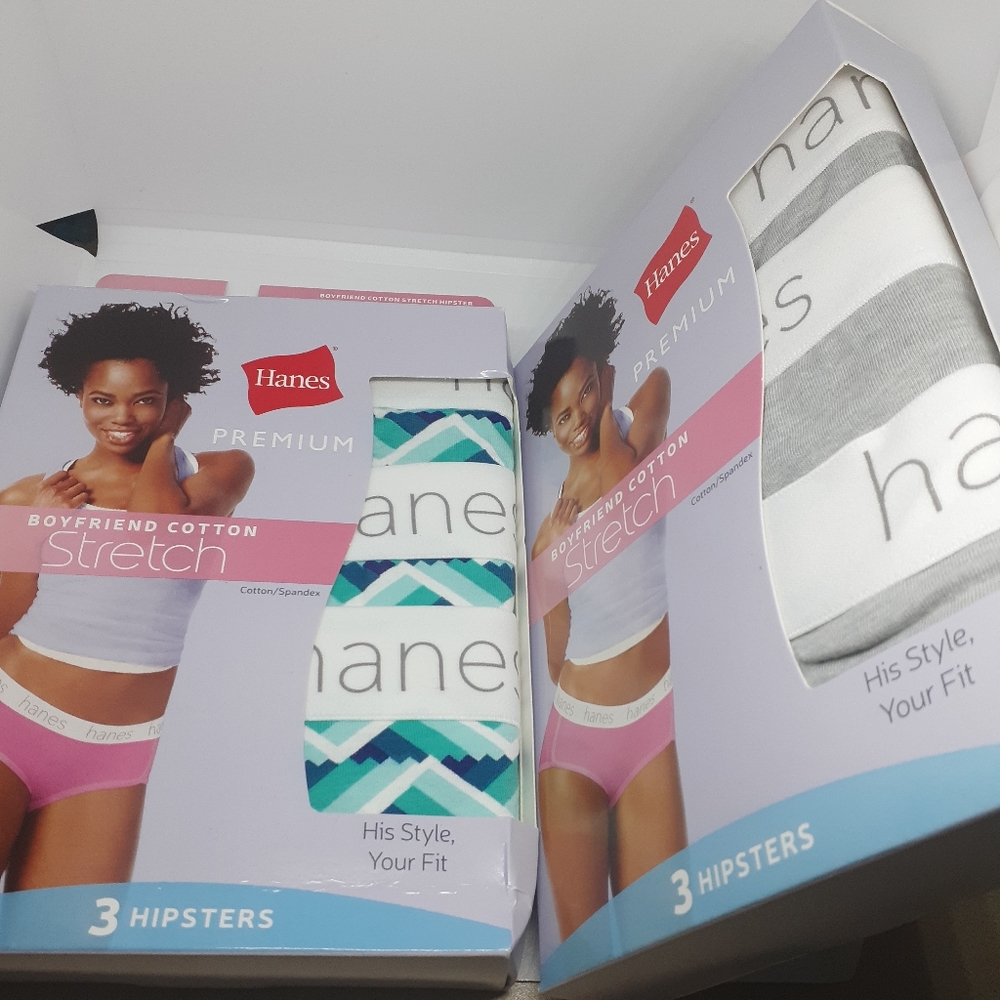 Two 3 pack of panties size M/6